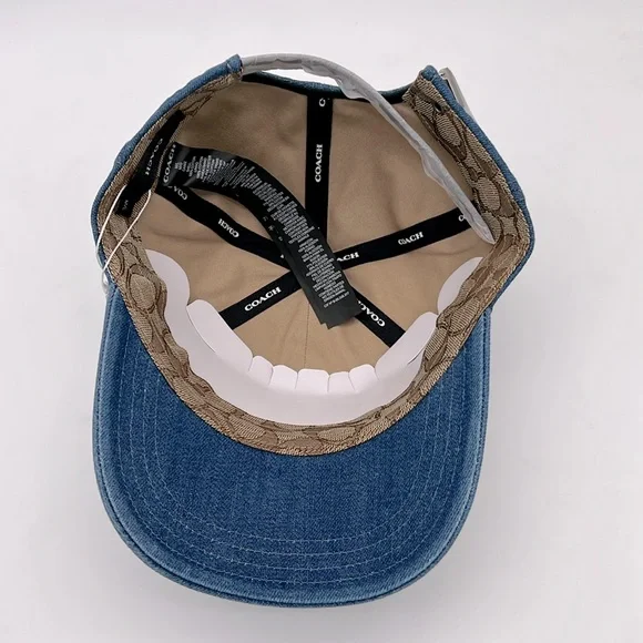 Coach Signature Denim Baseball Hat - Picture 7 of 13
